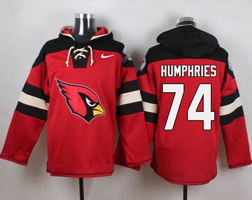Nike Cardinals #74 D.J. Humphries Red Player Pullover NFL Hoodie